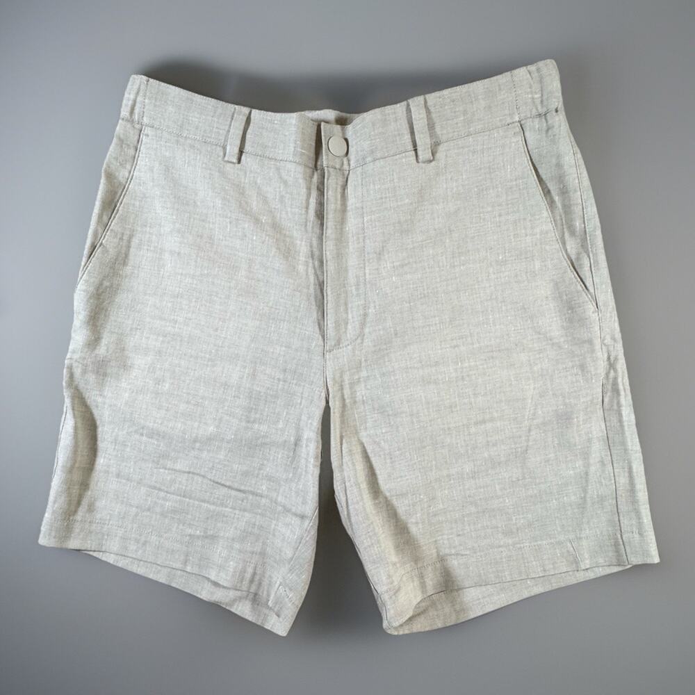 Nordstrom Men’s Linen Blend Men’s Light Tan Chino Shorts Size 30R